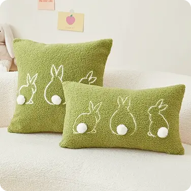 Ivory Textured Silky Pillow Cover