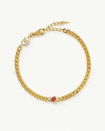 September Birthstone Chain Bracelet