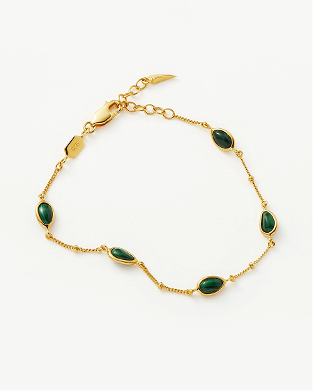 Magma Gemstone Charm Bracelet