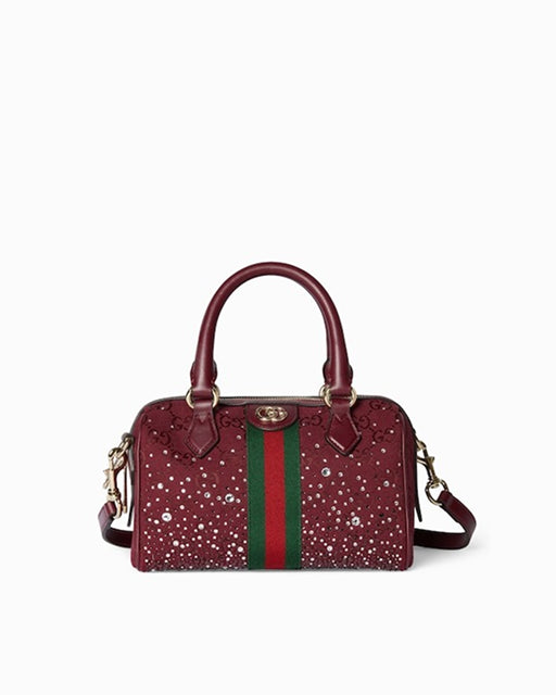 Ophidia crystals small boston bag
