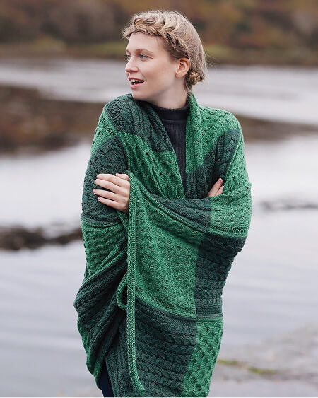Aran Patch Blanket