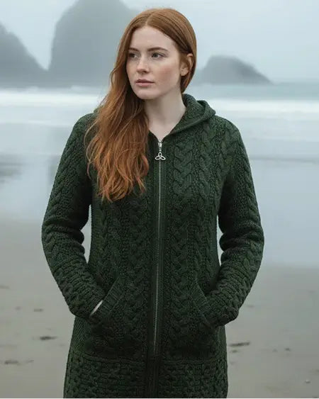 Celtic Knot Zipper Cardigan